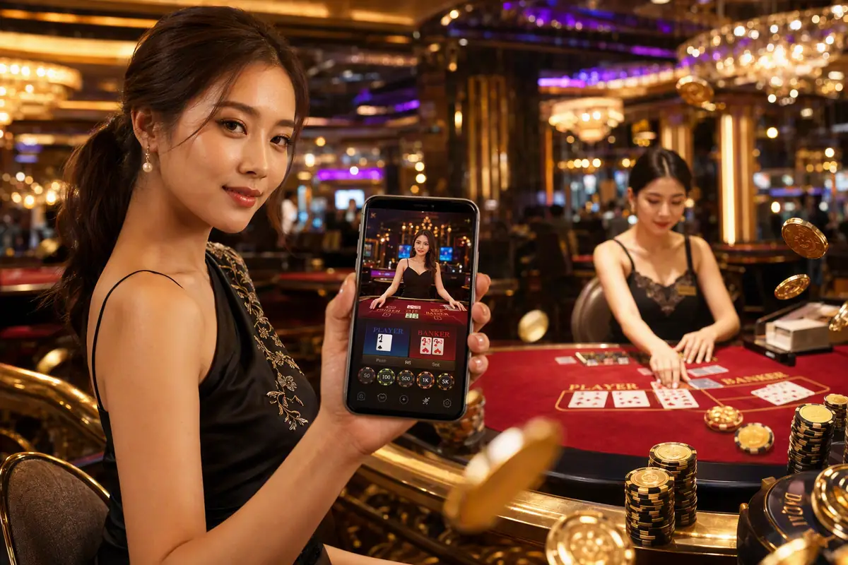inf988 Live Dealer ဒီလာနှင့် ကစားသမား အချိန်နှင့်တပြေးညီ ကစားခြင်း